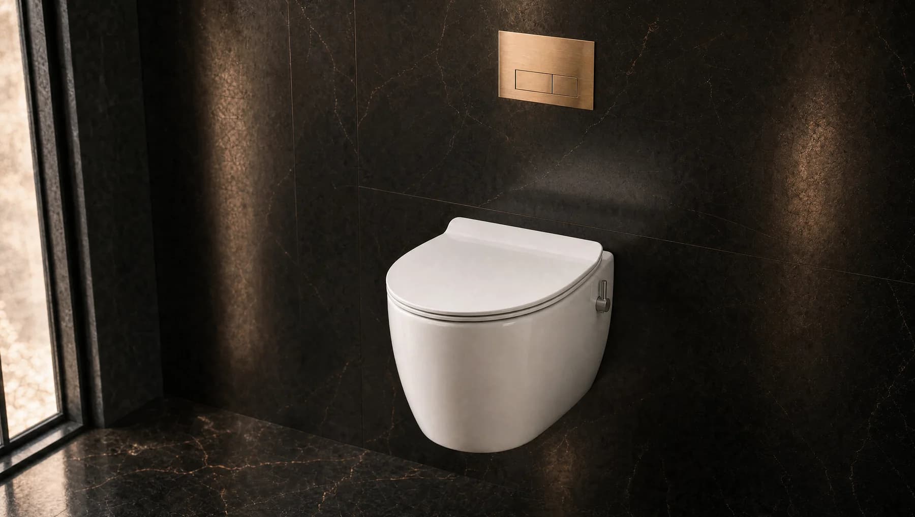 EVARO 52 3w1 w łazience z czarnym marmurem